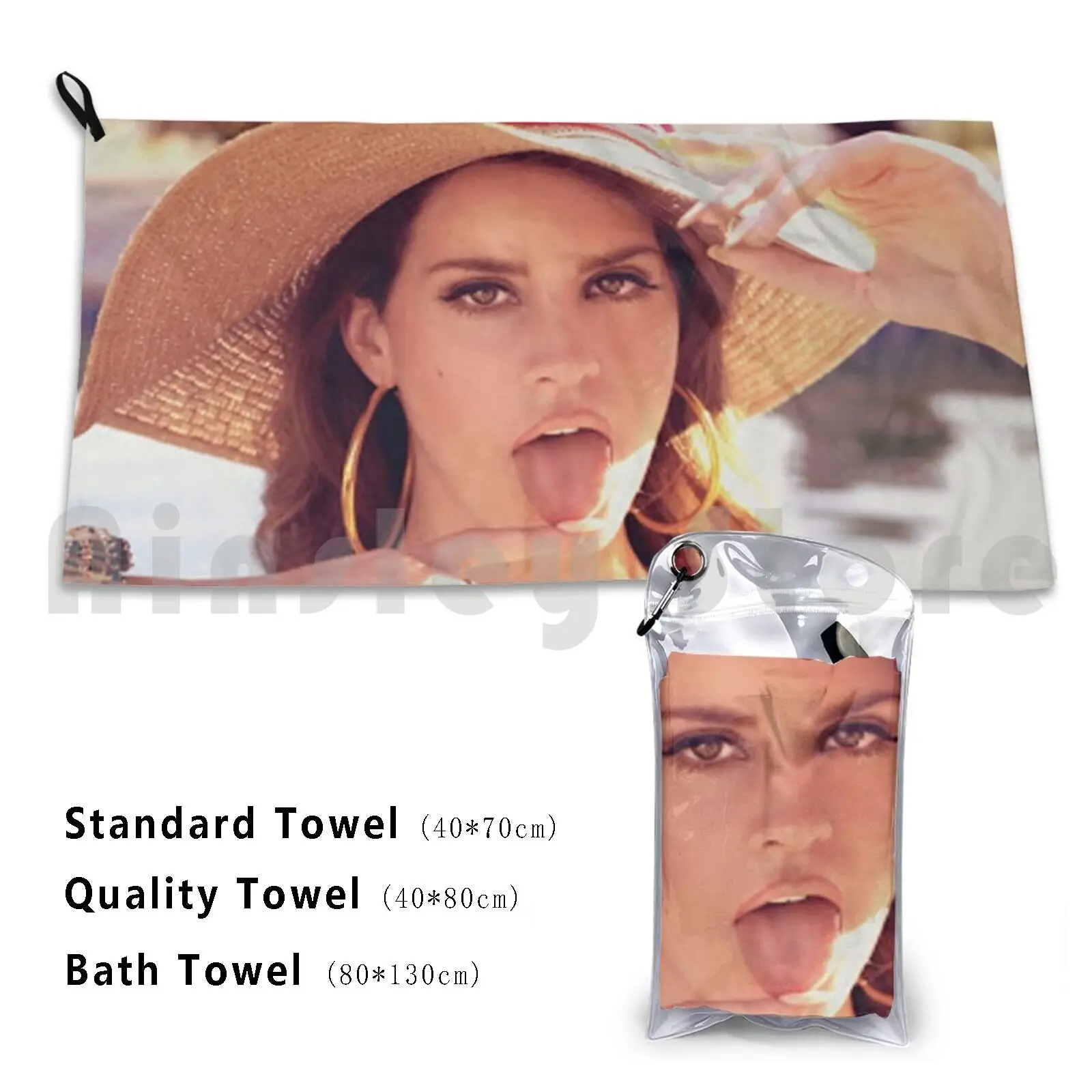 Swimming Suit Lana Bath Towel Beach Cushion Womens Del Rey Song Beautiful Sexy White Singer Famous