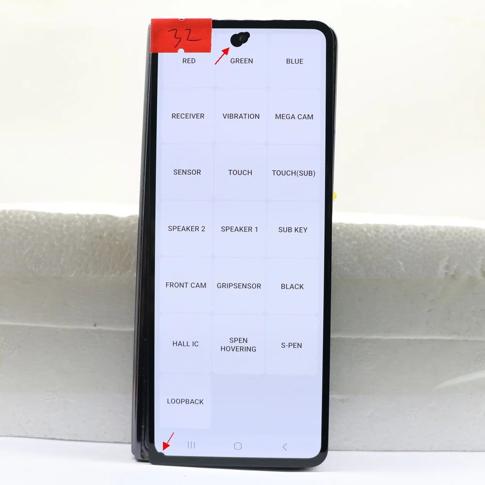 

Amoled For Samsung Galaxy Z Fold 5 F946 lcd Touch glass Full for front screen z fold5 F946B/DS SM-F946U Display Touch Digitizer