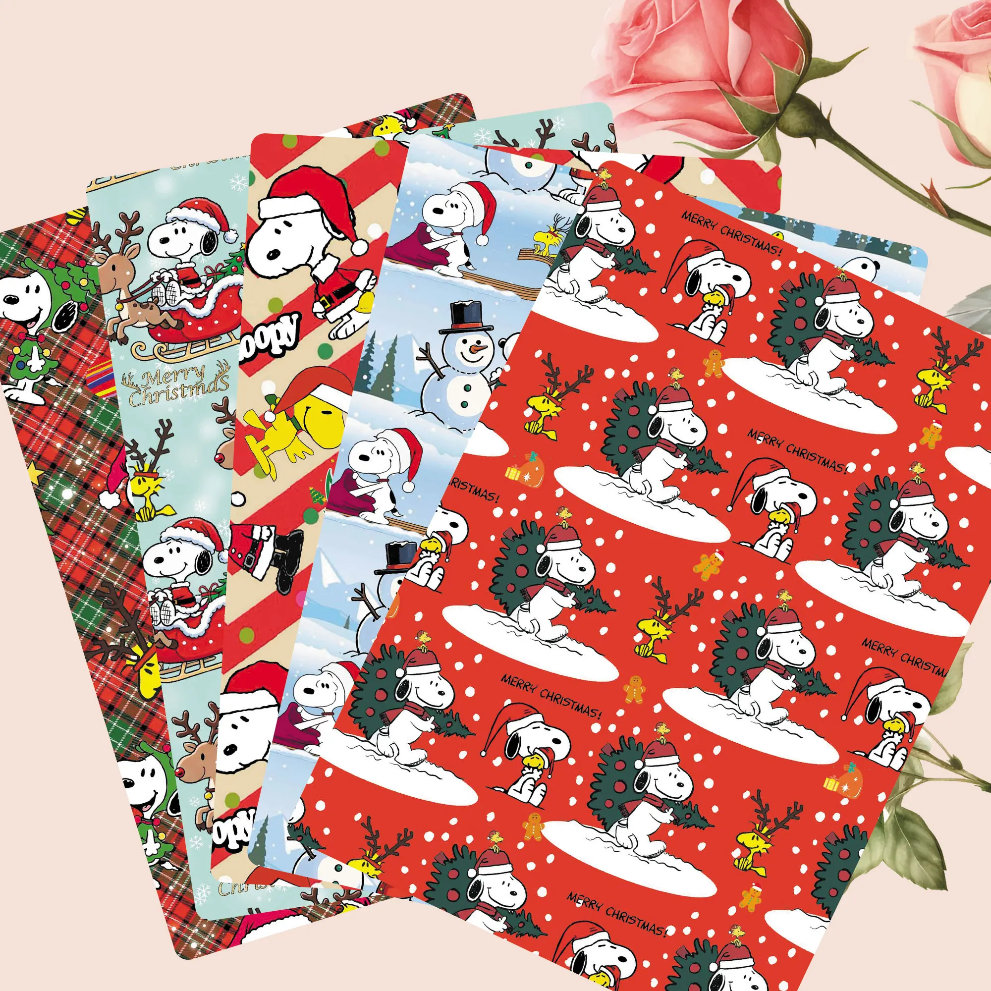 TAKARA TOMY Snoopy fabric140x50CM Cartoon printed fabric Patchwork Tissue Kid Home Textile Sewing Doll Dress Curtain