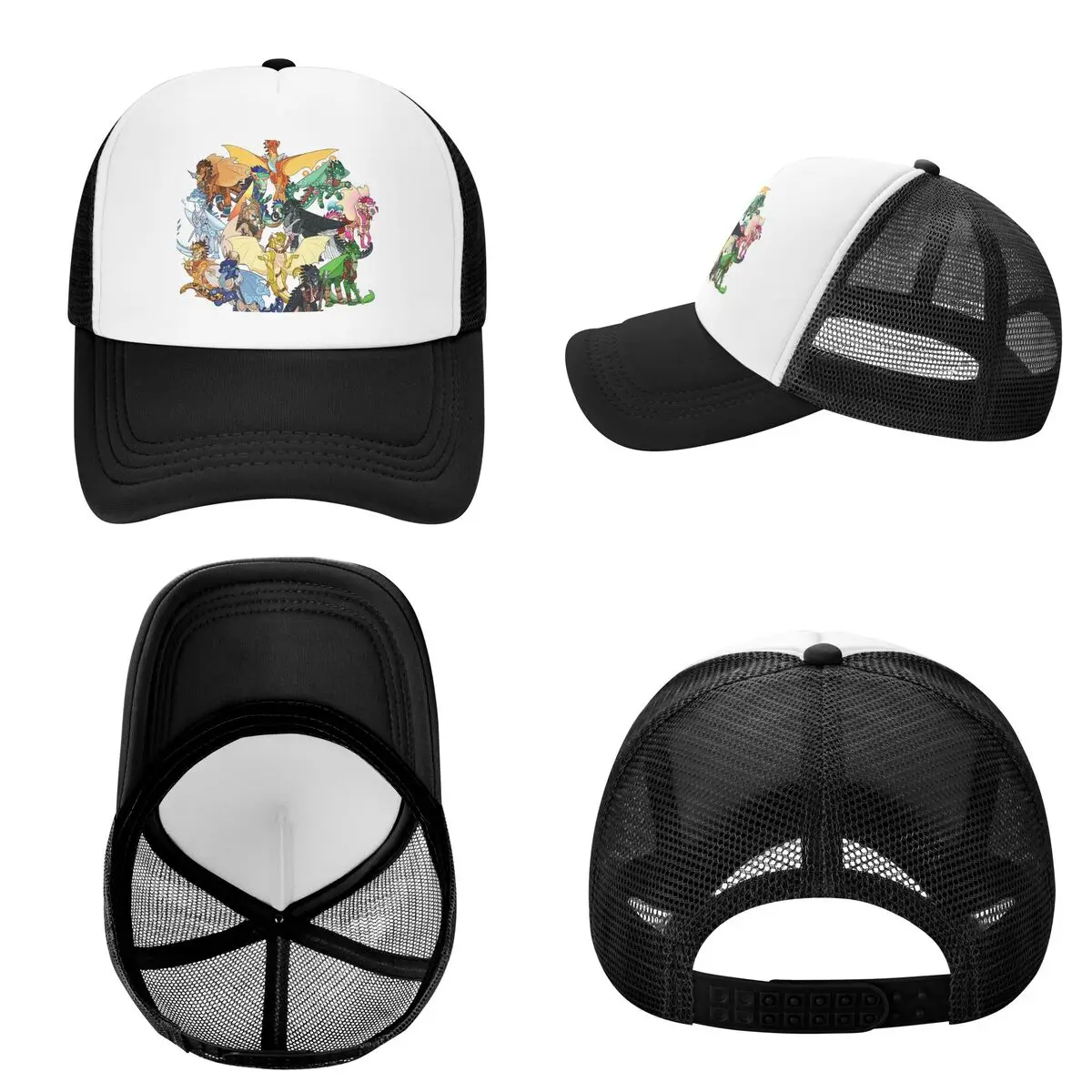 Wing Of Fire All Dragon  Cap Casual Mesh Baseball Caps Adjustable Hat Hip Hop Summer Unisex Baseball Hats