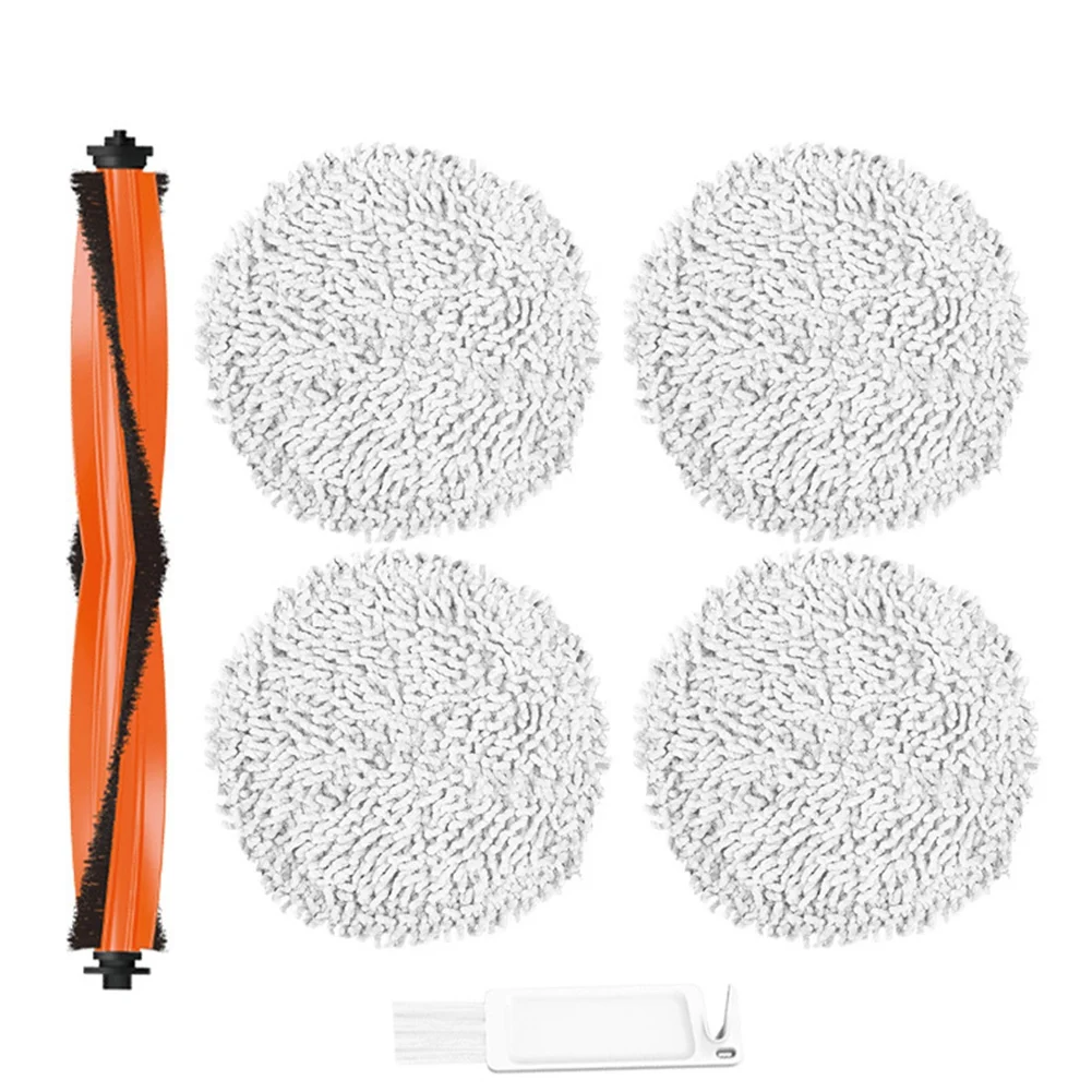 Roller Brush Washable Mop Pads Replacement Accessories for Xiaomi STYTJ06ZHM Mijia Pro Robotic Vacuum Cleaner