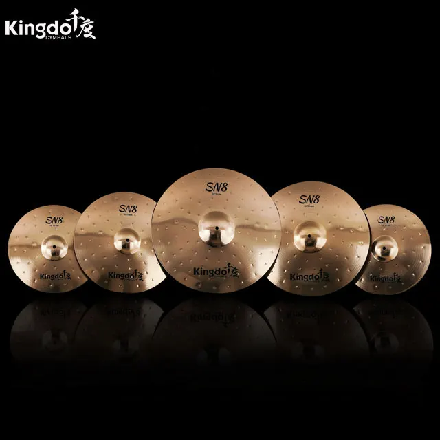 2025 Kingdo Professional B8 20 ''SN8 Ride Cymbal Set سبائك القصدير النحاسية 92% النحاس + 8% القصدير ملحقات طبلة عالية الجودة #5