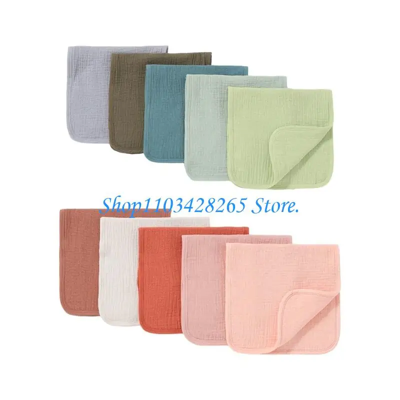 مجموعة استشهادات لعاب الطفل مكونة من 5 أجزاء ملابس تمريض من القطن العضوي قابلة للاختراق للغاية لتغذية الرضع والبصق وG2TE