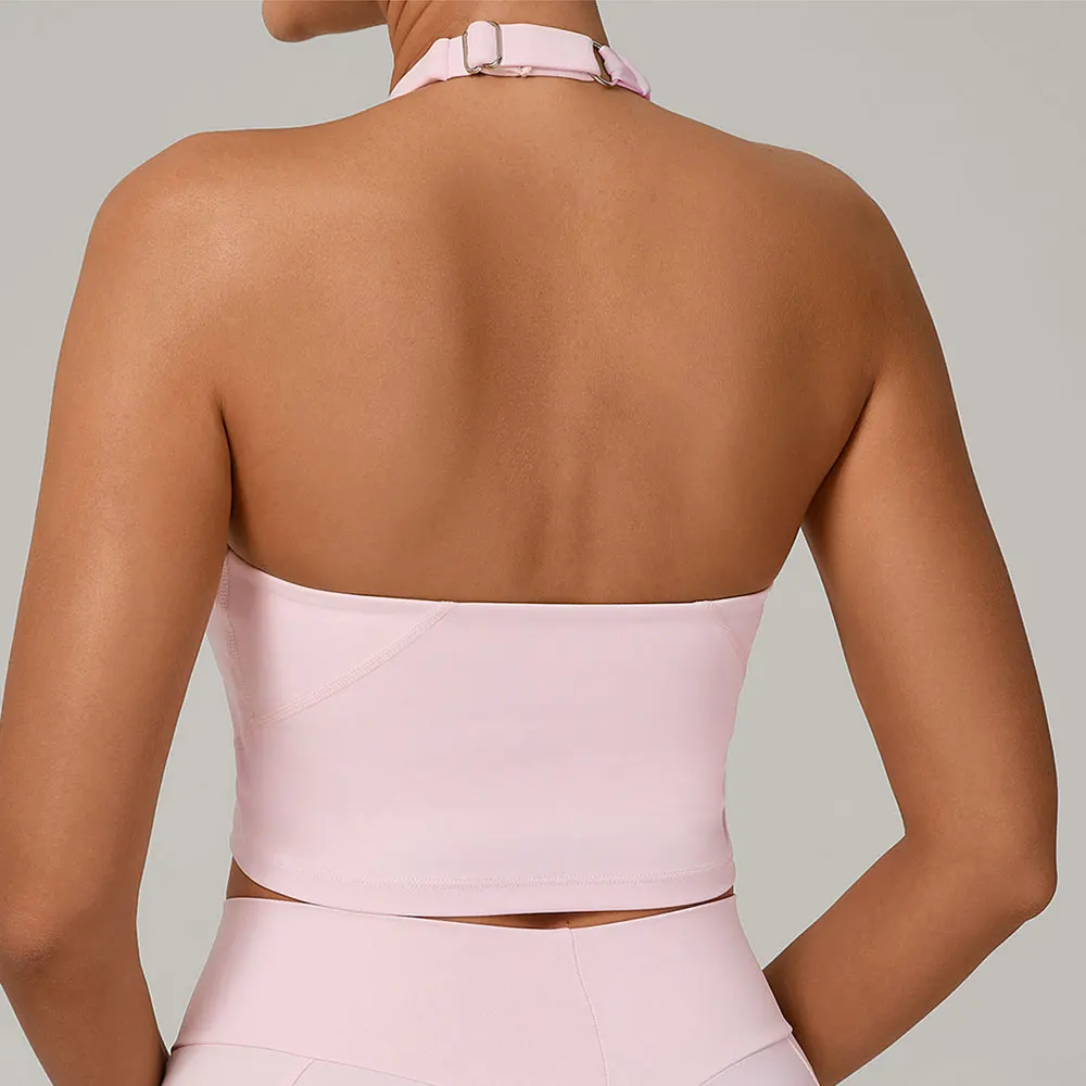 女性インパクトスポーツブラホルタートップハイサポートプッシュアップオープンバックジムブラジャー耐衝撃ランニングフィットネスヨガワークアウト下着