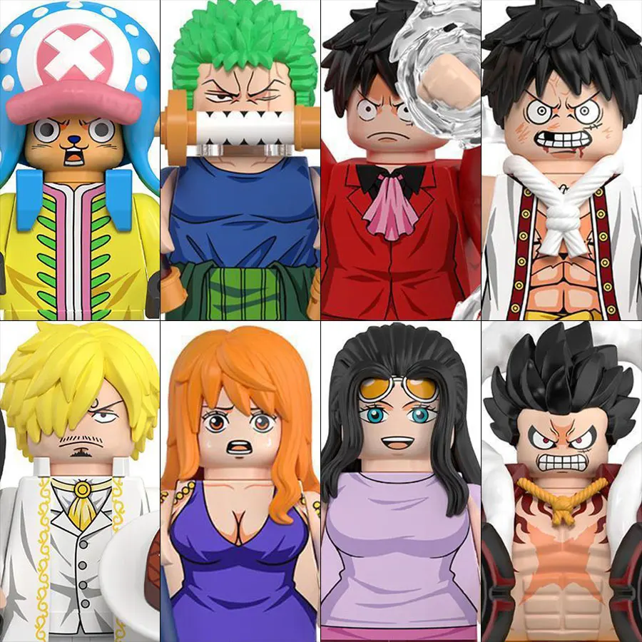 WM6193 ONE PIECE Luffy Zoro Nami Chopper Bouwstenen Mini Action Figure Accessoires Halloween Kerstcadeaus voor Kinderen - afbeelding 2