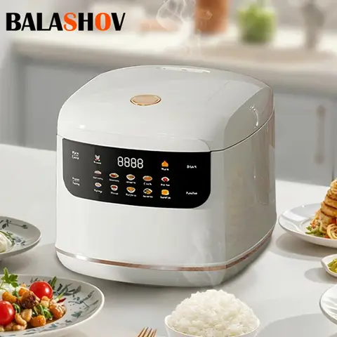 110V Mini Electric Rice Cooker 1-3 People 2L Multi Cooker Non-Stick Pot Smart Mechanical MultiCooker Steamed Rice Pot For Home