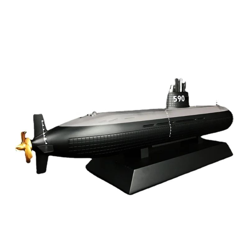 Black 590 Submarine Model 60cm Customized ABS Material DIY Assembly Kit Ship Type Toy Gift Office Decoration