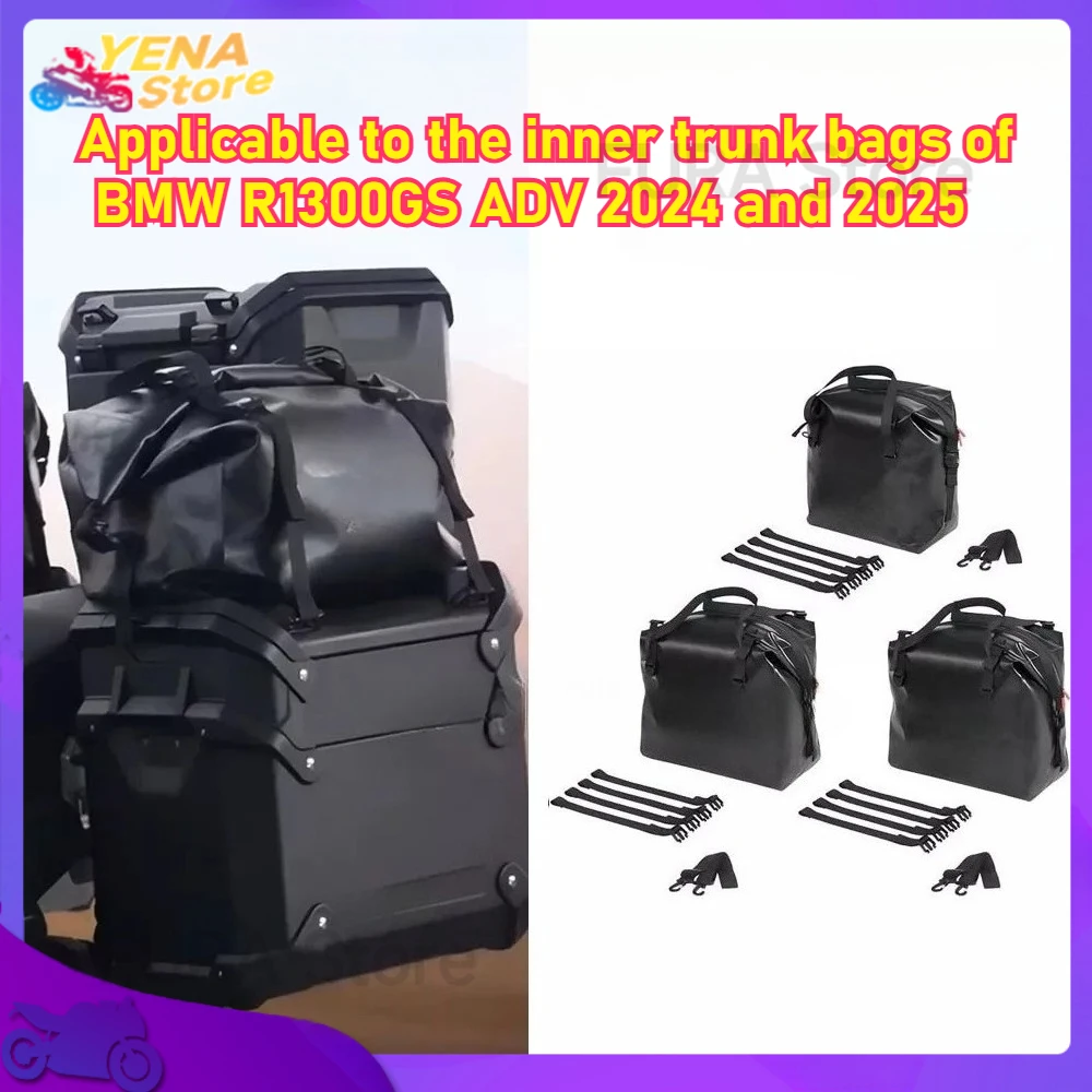 

The black luggage side inner bag for motorcycles is suitable for the aluminum top bag of BMW R1300GS ADV 2024 2025