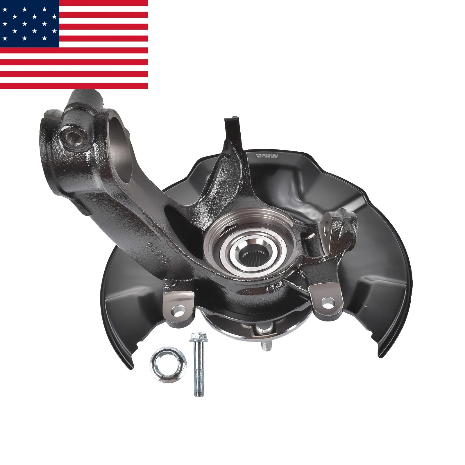 AP03 51211-TVA-A01 Steering Knuckle Spindle for Honda Accord 2018-2022 Front Right 686-418, 51211-TVA-A01, 45255-TVC-A10, 44600-TVA-A00, 686418, 51211TVAA01, 45255TVCA10, 44600TVAA00