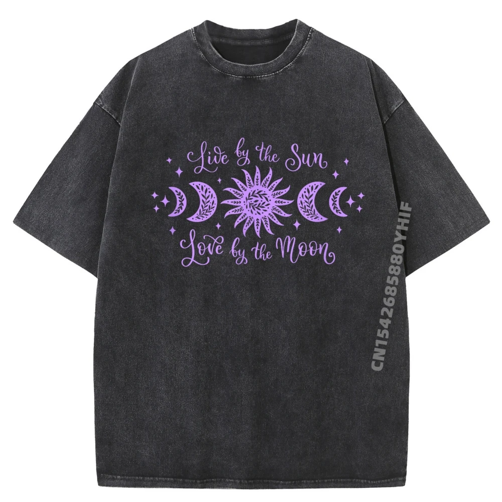 

Live By The Sun Love Normal Tops Tees Graphic T Shirts Leisure Washed Tees Mens Clothes Printed Camiseta