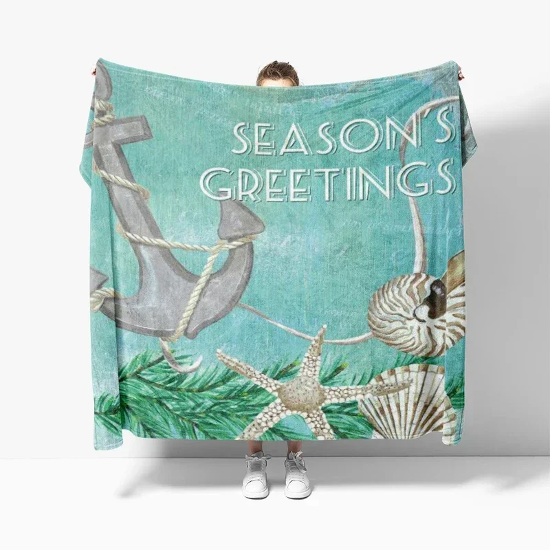 

Knee length blanket sofa warm winter bed cover blanket Christmas day home fashion warm blanket Nordic style soft and comfortable