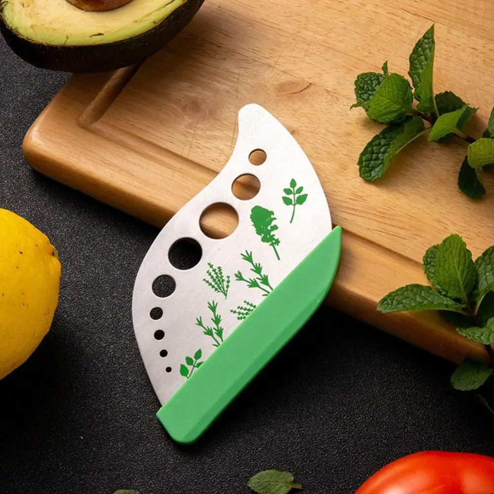 Multifunctional 9 Holes Herb Stripper Herb Vegetable Tool Cooking Kitchen Tools Herb Cutter Stainless steel