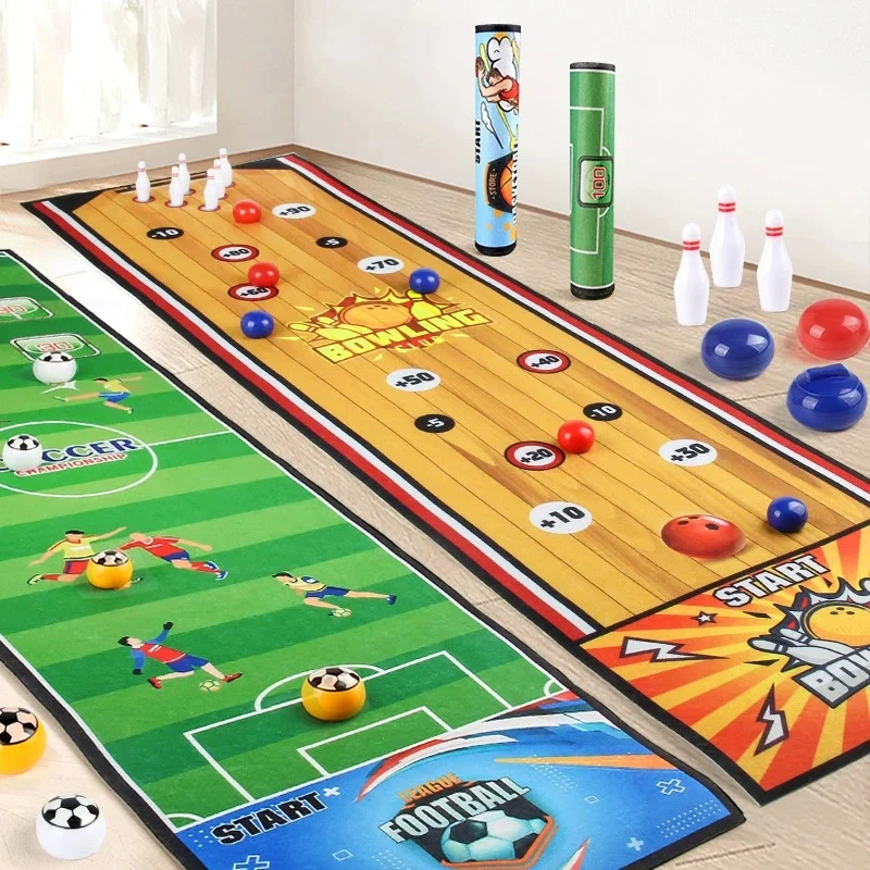 

New Children's Football Mat Set, Double Match, Golf Bowling, Parent Child Interaction, Indoor and Outdoor Sports Toy Gift