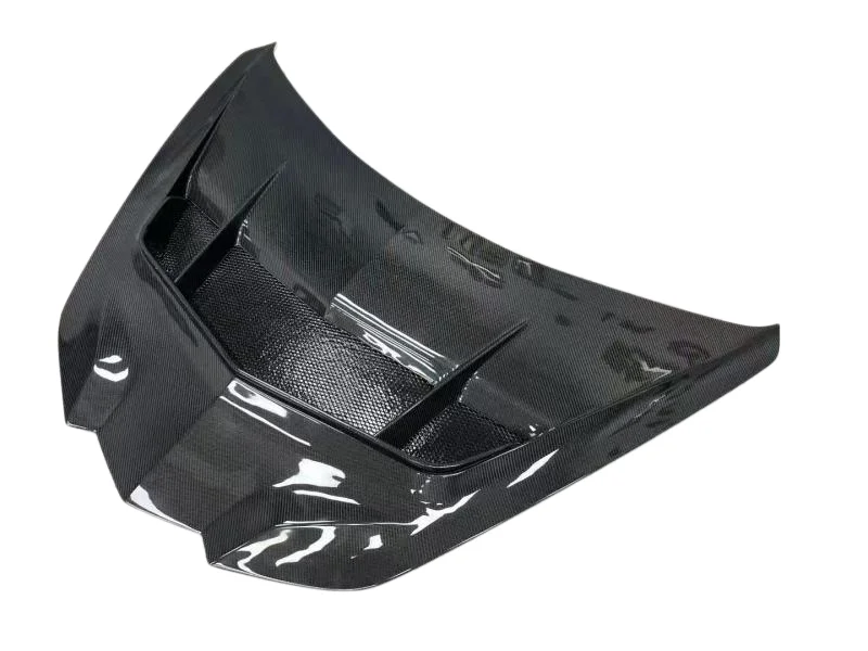 High Level Material Dry Carbon Fiber Engine Hood Body Kit for Chevrolet for Corvette C8 Z06 Upgrade ZR1 Model (large Hole Model)
