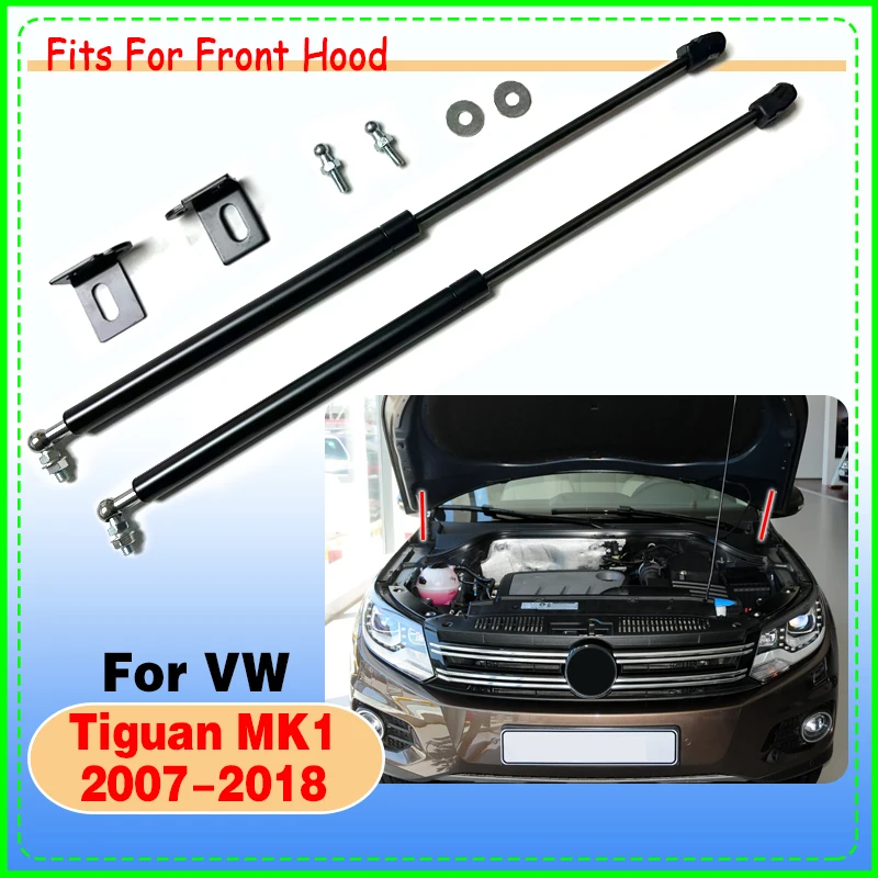 

1 Set Gas Struts For VW Volkswagen Tiguan 5N 1st 2007-2018 Front Hood Bonnet Modify Lift Support Damper Shock Absorber Prop Rods