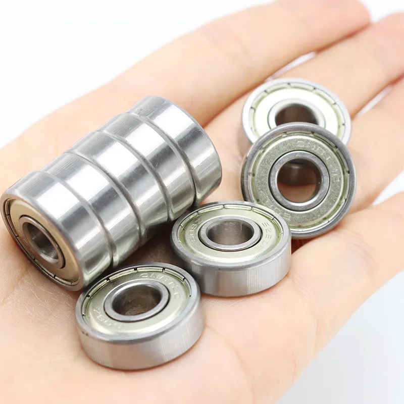 10 Stück Miniaturkugellager 3x7x3 3x8x4 4x8x3 5x8x2 5x10x4 8x22x7 608zz 2Z für Fahrrad RC Auto Spielzeug Hochgeschwindigkeitsstille kleine Lager