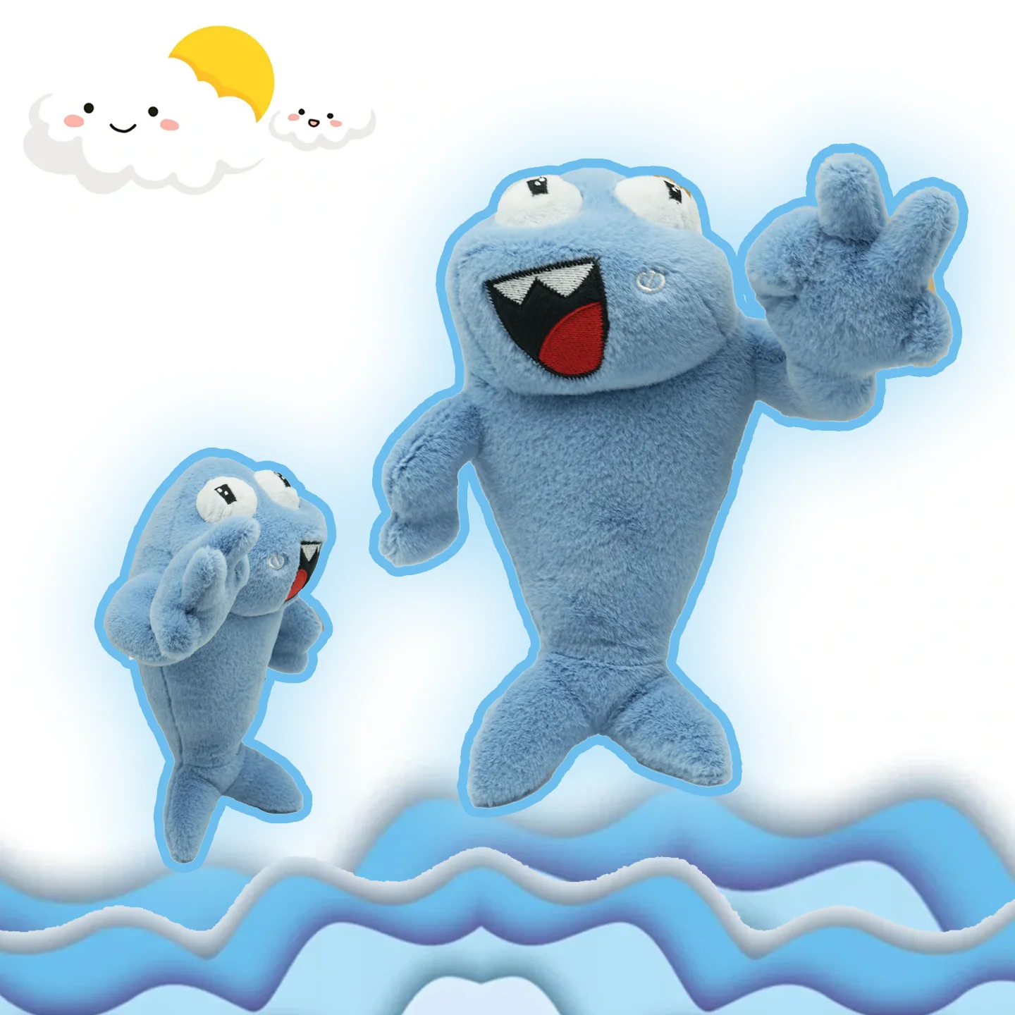 

New Happy Sea Dog Plush Toy Cute Sea Dog with Grinning Stuffed Doll Animal Soft Plushies Pillow Kids Birthday Gift