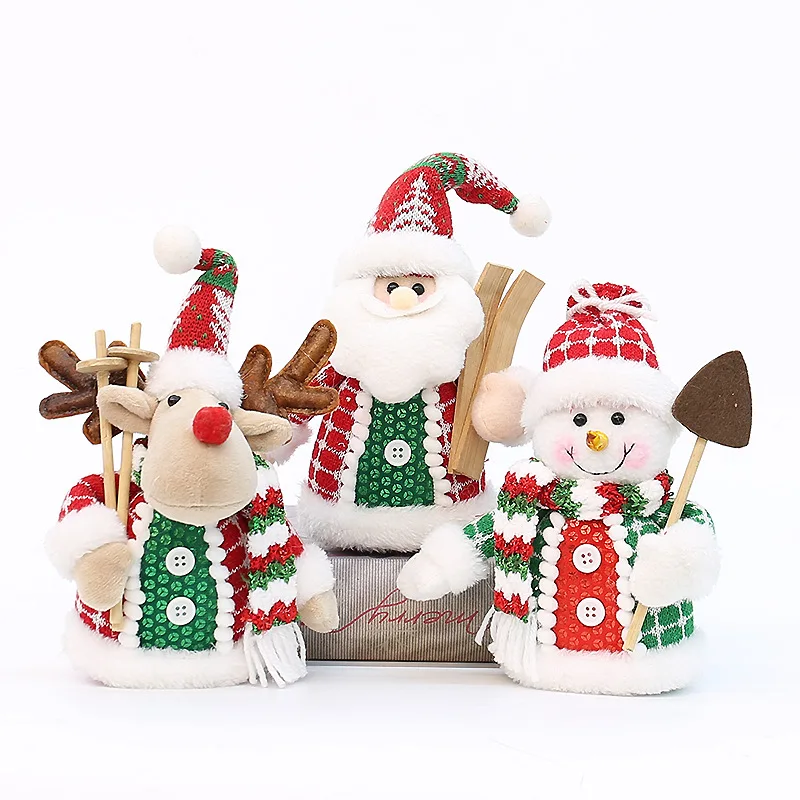 Cute Santa Claus Snowman Elk Doll Children Xmas Gift Xmas Tree Plush Ornaments Home Chirstmas Decorations Party New Year Navidad - Image 6