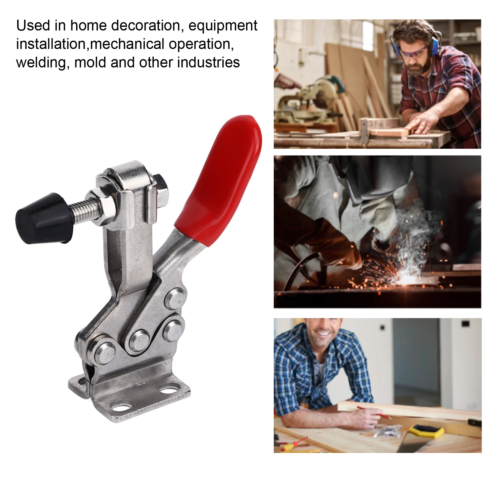 

Быстроразъемный тумблер Быстроразъемный тумблер из нержавеющей стали Горизонтальный сварочный зажим Ручной инструмент GH 225DSS