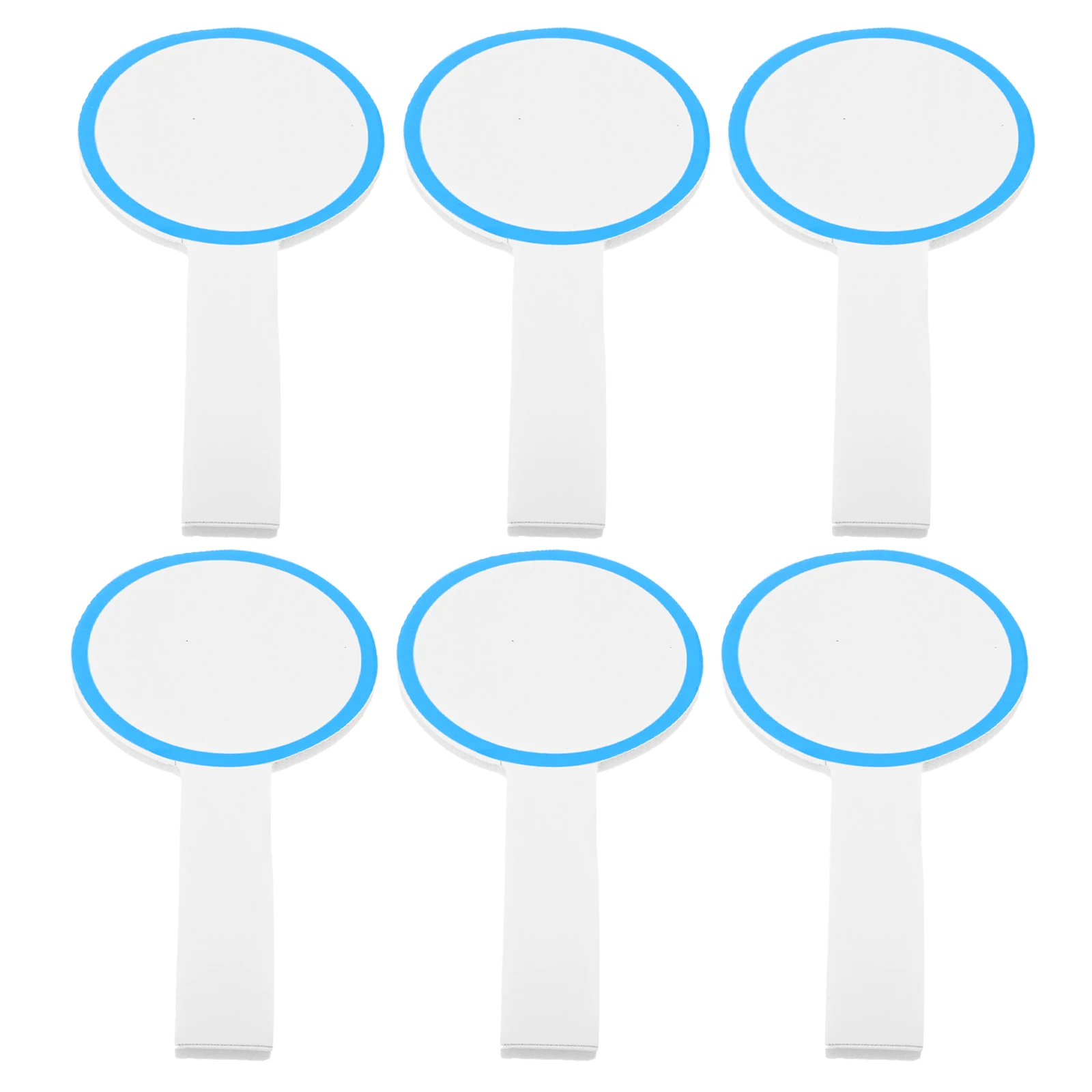 

6pcs 10x20cm Single Sided Erasable Whiteboard Scoreboard for Judges Voting DIY Reusable Dry Erase Handheld Foam