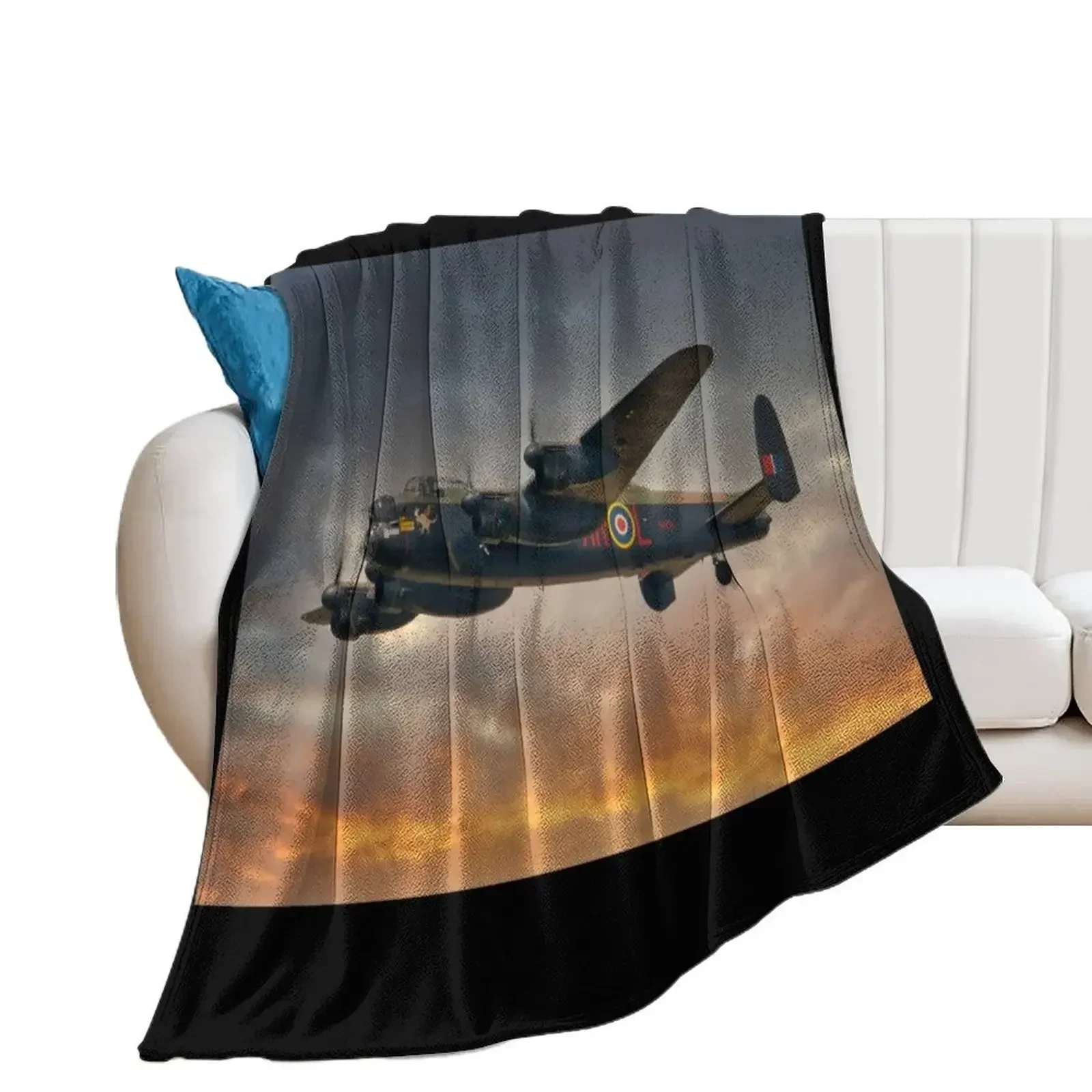 Avro Lancaster Throw Blanket sofa bed Sofa Throw Blankets