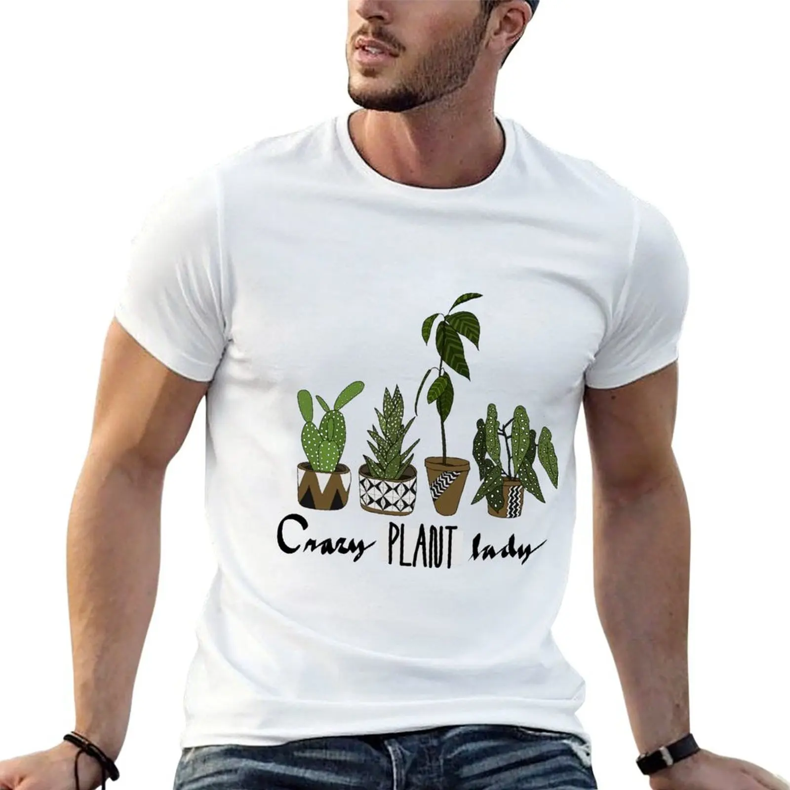 

Crazy plant lady T-Shirt anime t shirts for man t shirts for man slim fit T-Shirt