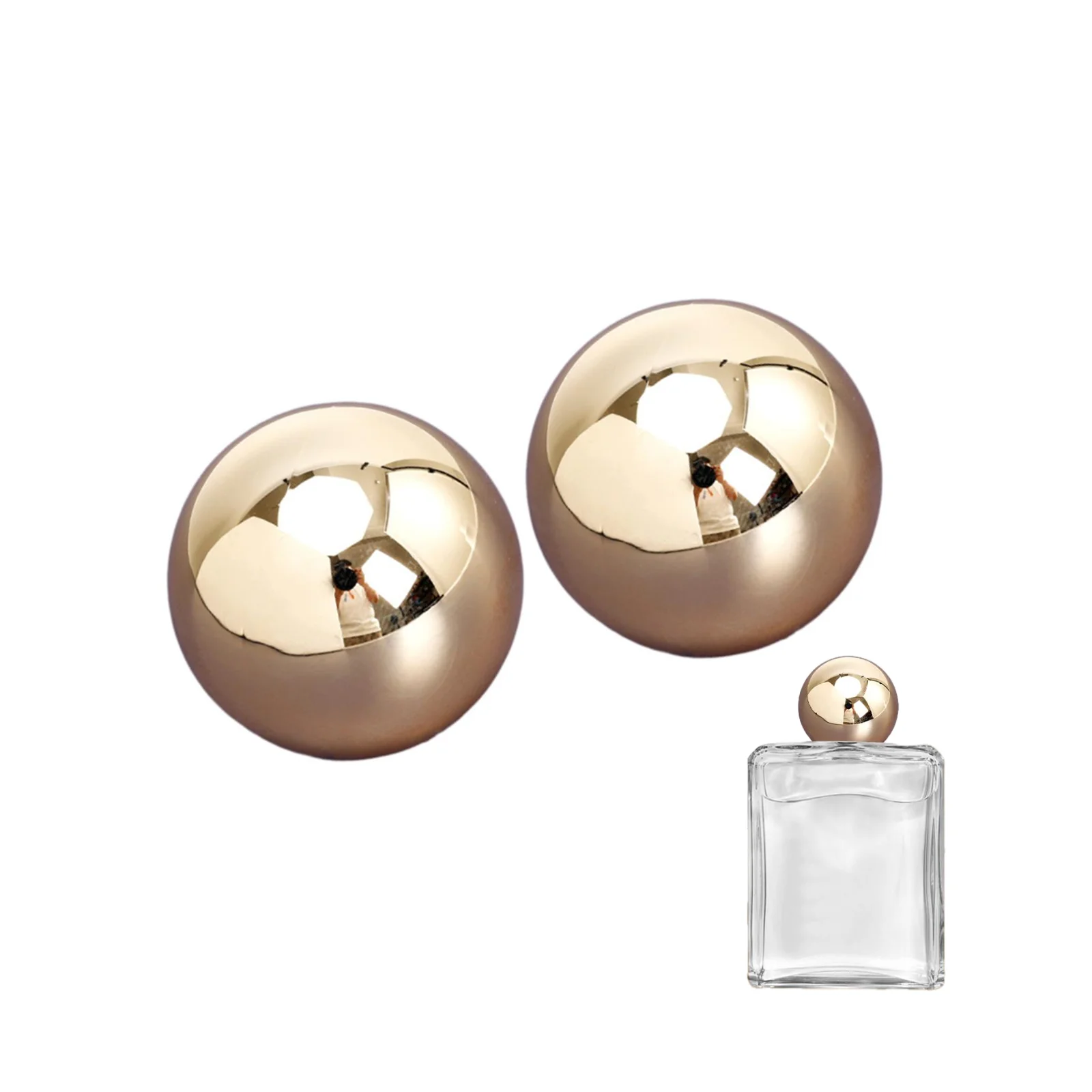 Manual Perfume Bottle Cap Accessories Round Plastic Top Secure Seal Replacement for 15mm Opening Women DIY
