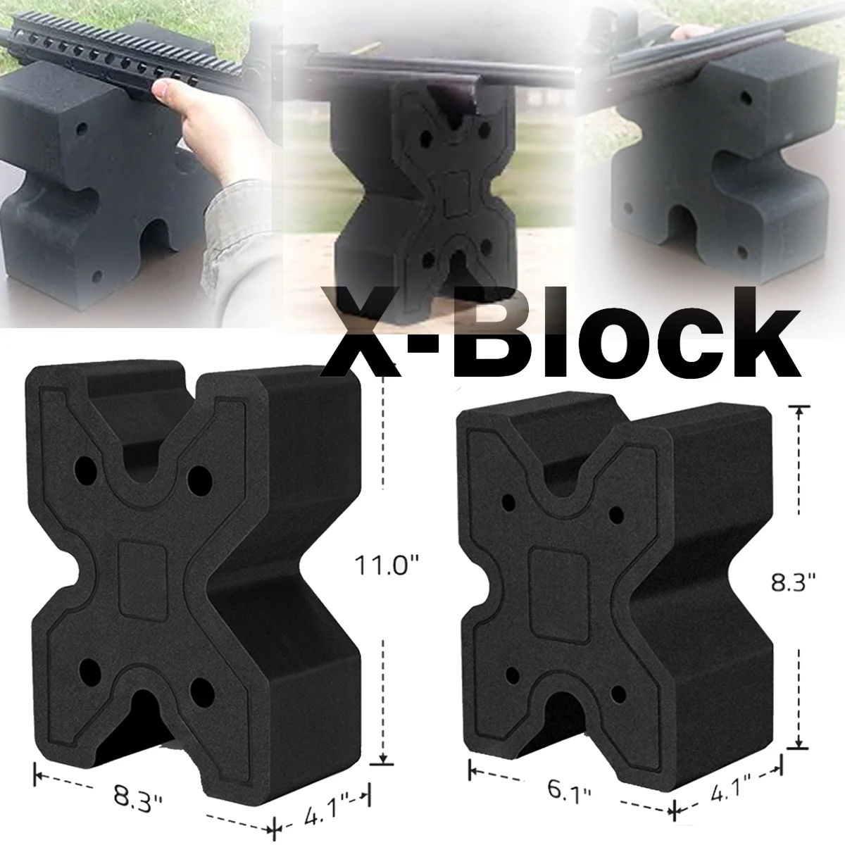 X-Block Bloque de Apoyo Táctico Soporte EVA Reducción Retroceso Caza - imagen 3