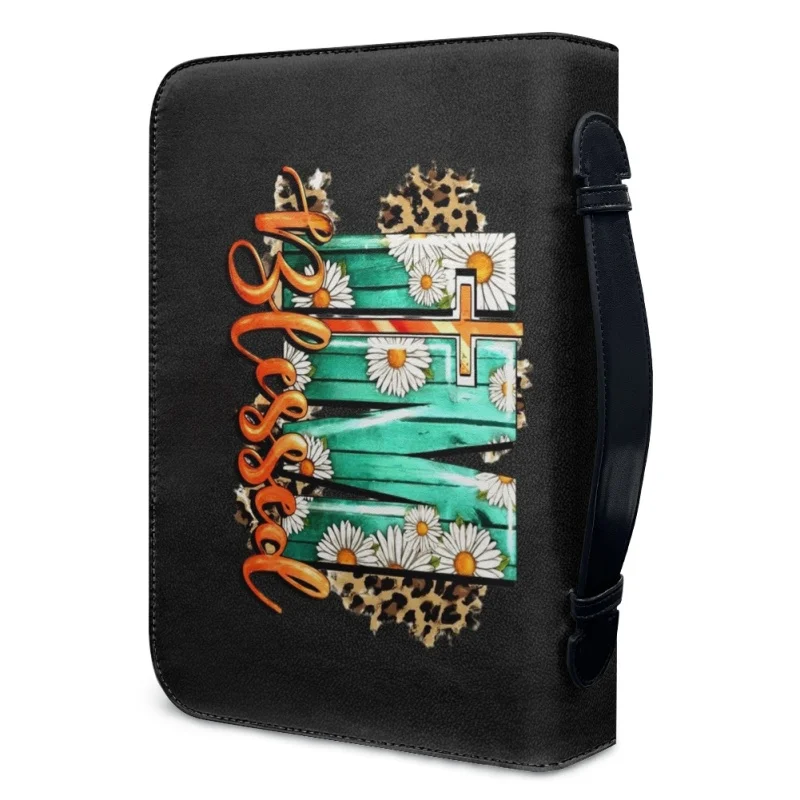 I Can Only Imagine-funda de la Biblia con estampado personalizado para mujer, bolsos de mano de PU, libro de estudio, cajas de almacenamiento