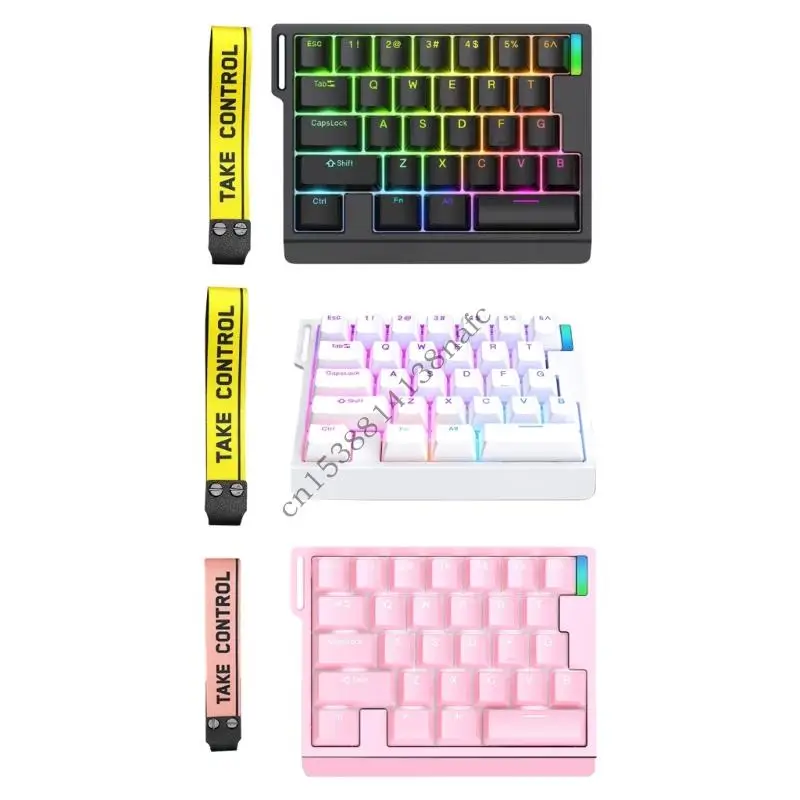 

594F с одной рукой механической игровой клавиатуры Профессиональные игровые клавиатуры горячие магнитные переключатели. для игр