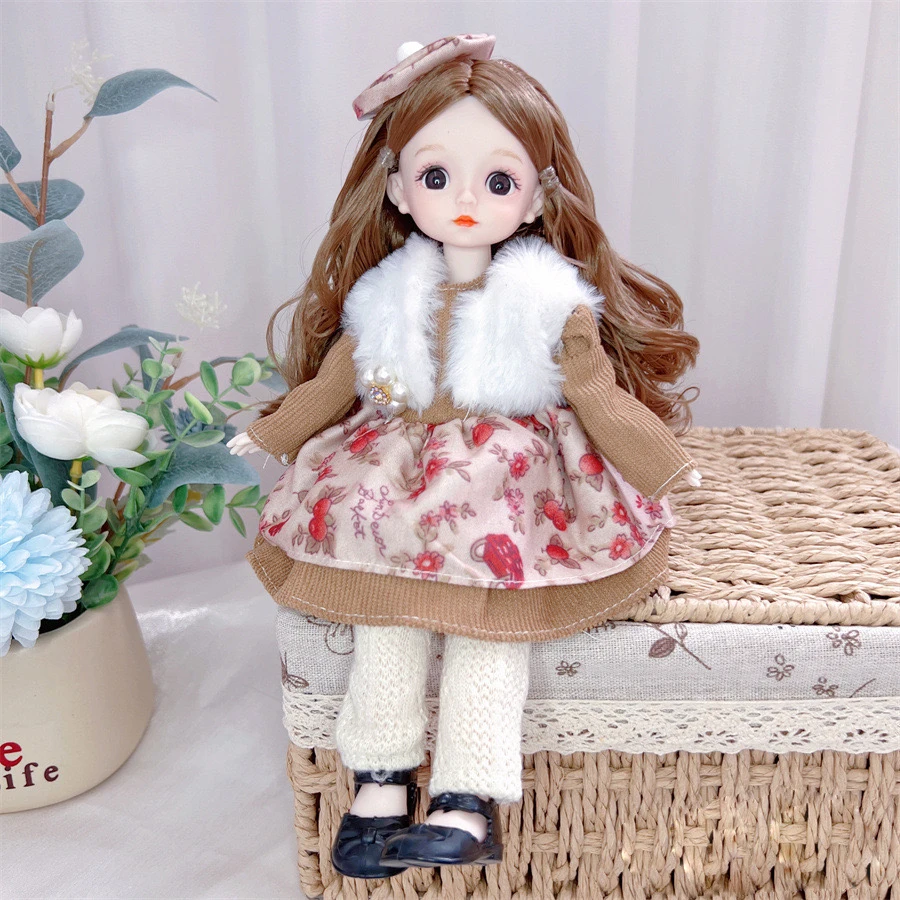 

12-дюймовые куклы BJD, игрушки для девочек, артикуляционные фигурки кукол с одеждой, обувью, нарядные игрушки, подарки для детей