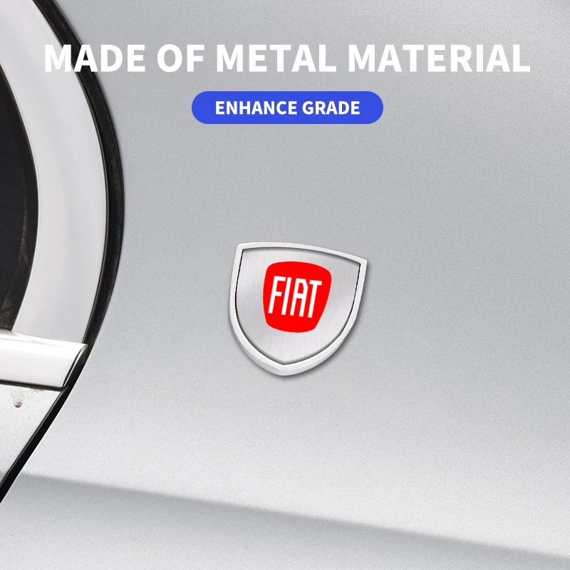 ثلاثية الأبعاد سيارة معدنية درع لاجو ملصق شارة معدنية شعار ملصق مائي اكسسوارات لشركة فيات بونتو أبارث 500 ستيلو دوكاتو باليو برافو دوبلو #6