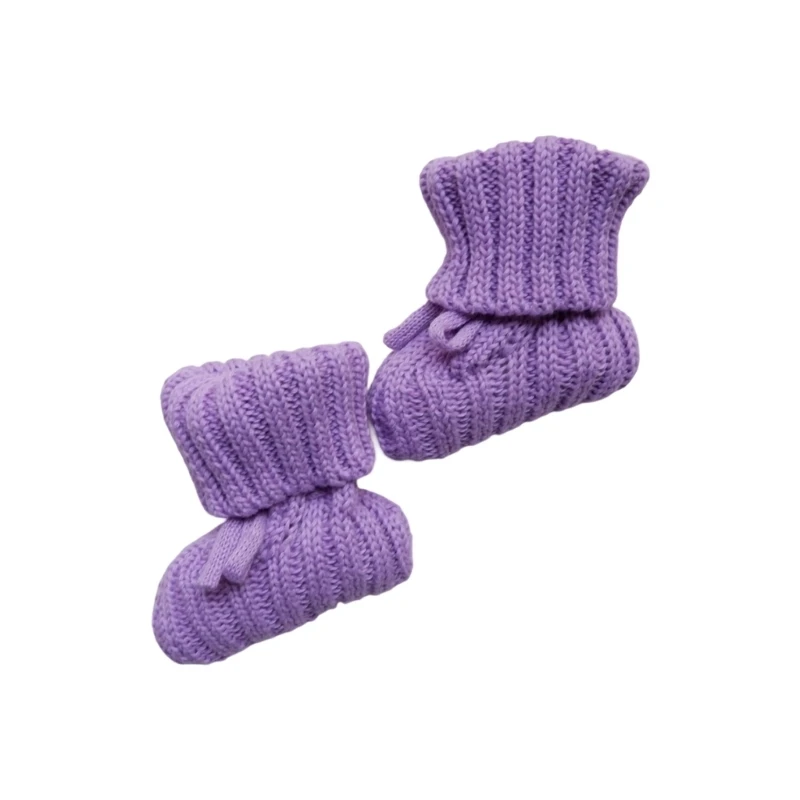 97BC 1 Pair Infant Warm Knitted Socks, Soft Breathable Baby Learning to Walking Socks for Indoor and Outdoor 0-6 Months