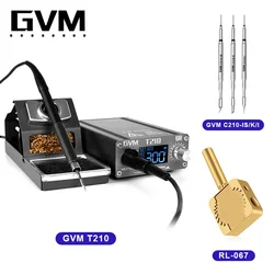 SUNSHINE GVM T210 Estación de soldadura con pantalla Digital, temperatura ajustable, herramienta de soldadura para reparación de teléfonos móviles