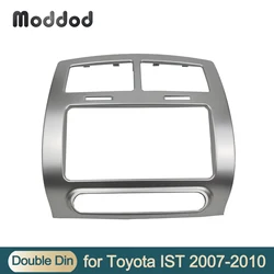 Double 2 Din Radio Fascia Fit For Toyota IST 2007-2016 GPS DVD Android Dash Mounting Kit Stereo Replacement Panel Faceplates