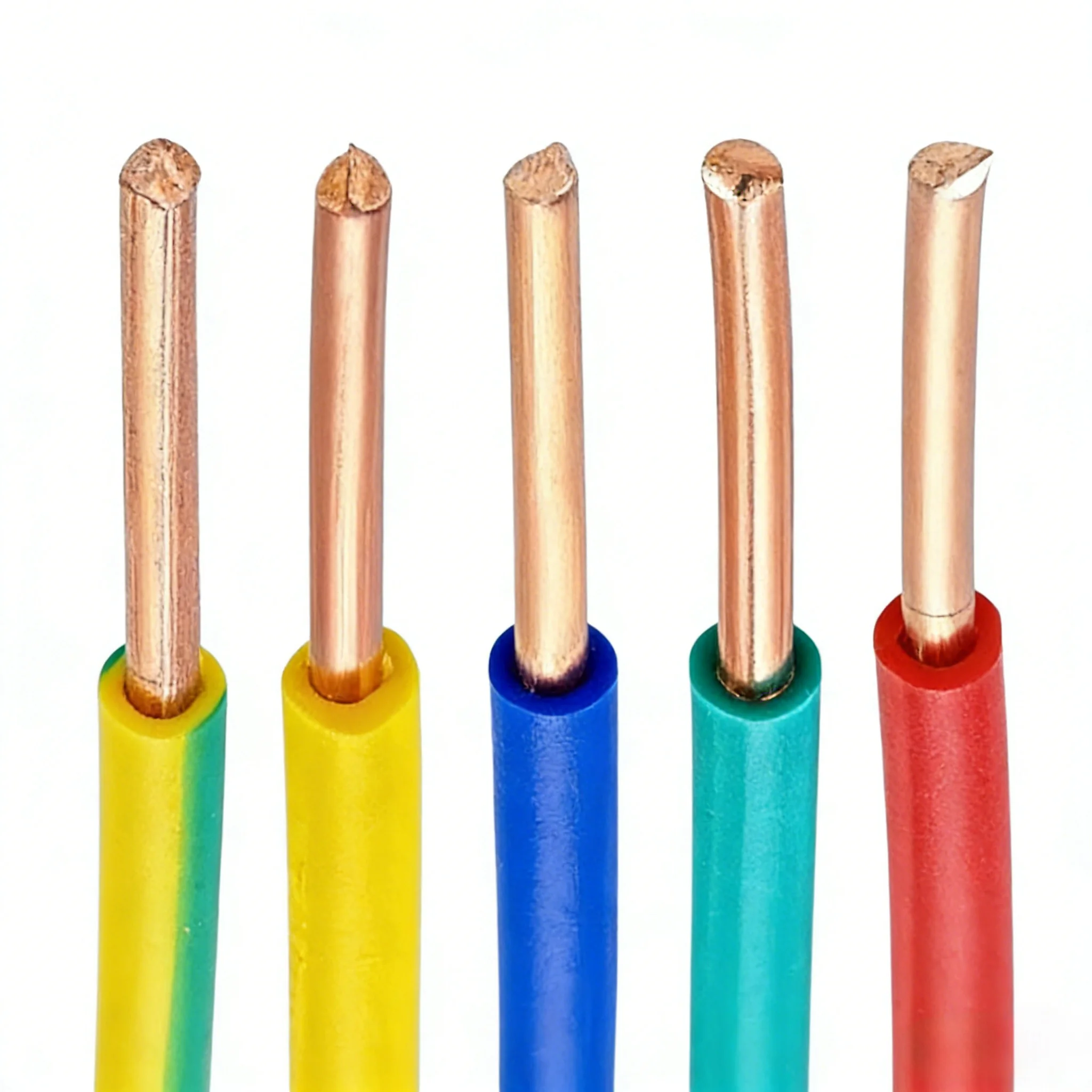 BV Home Renovation Lighting Socket Power Cable 1/1.5/2.5/4/6mm² Solid Hard Copper Wire 1m 2m 3m 5m 10m Red Blue Green Yellow