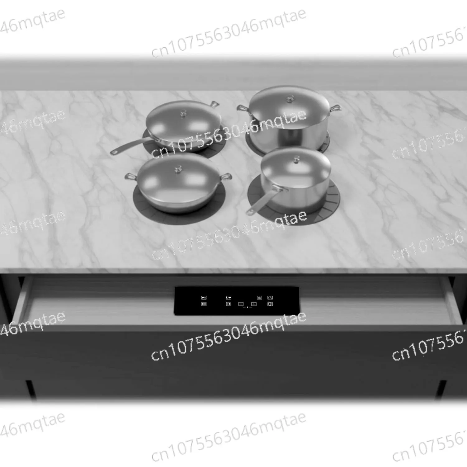 

Коммерческая индукционная плита (керамическая) под столешницу из кварца