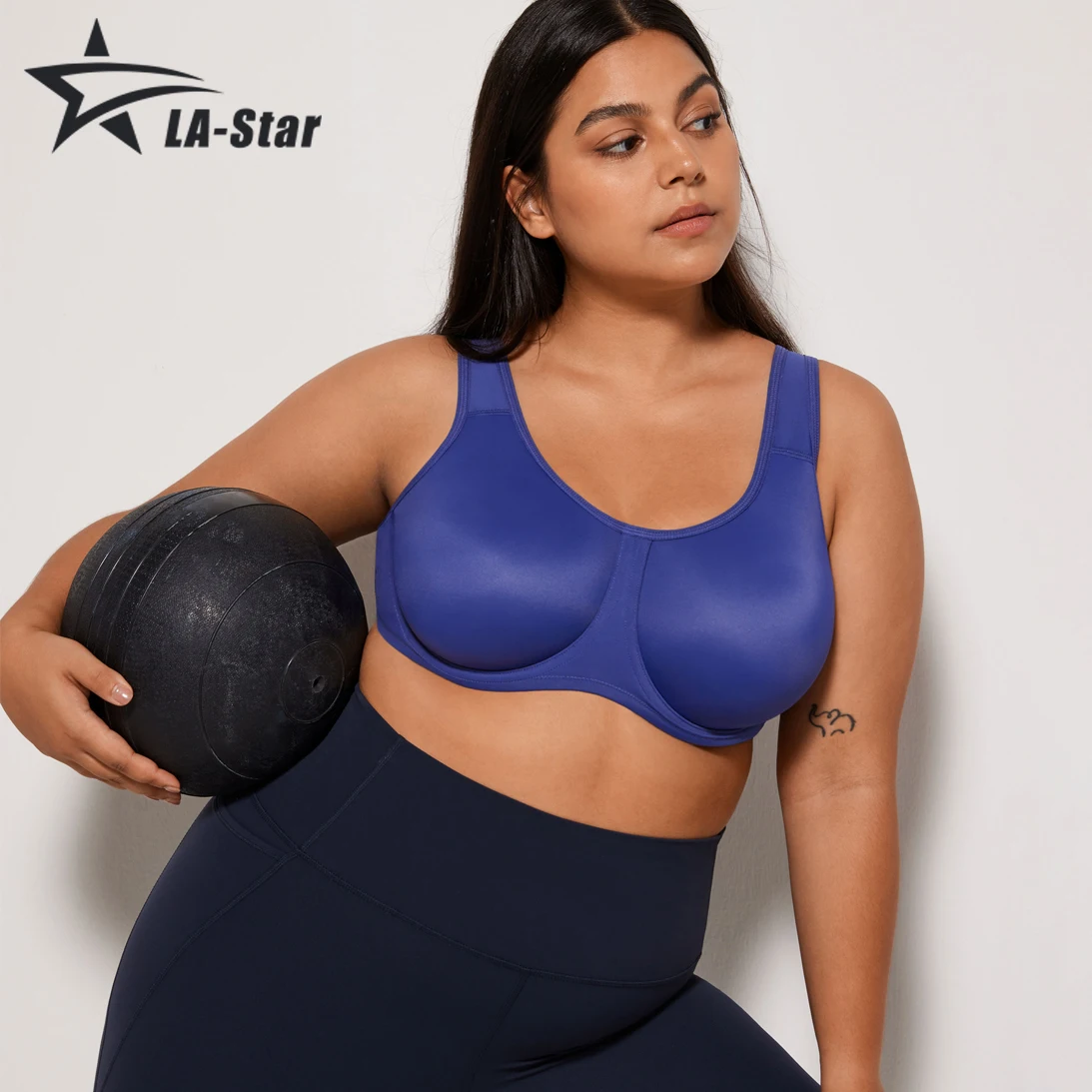 

Fitness Sports Bra For Women Gym Yoga Crop Tops Female Bra Without Underwire Women's Max Control Solid High Impact Plus Size