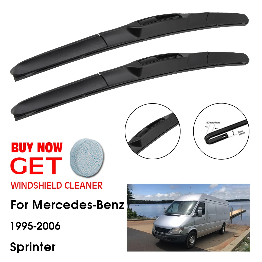 

Car Wiper For Mercedes-Benz Sprinter 24"+22" 1995-2006 Front Window Washer Windscreen Windshield Wipers Blades Accessories