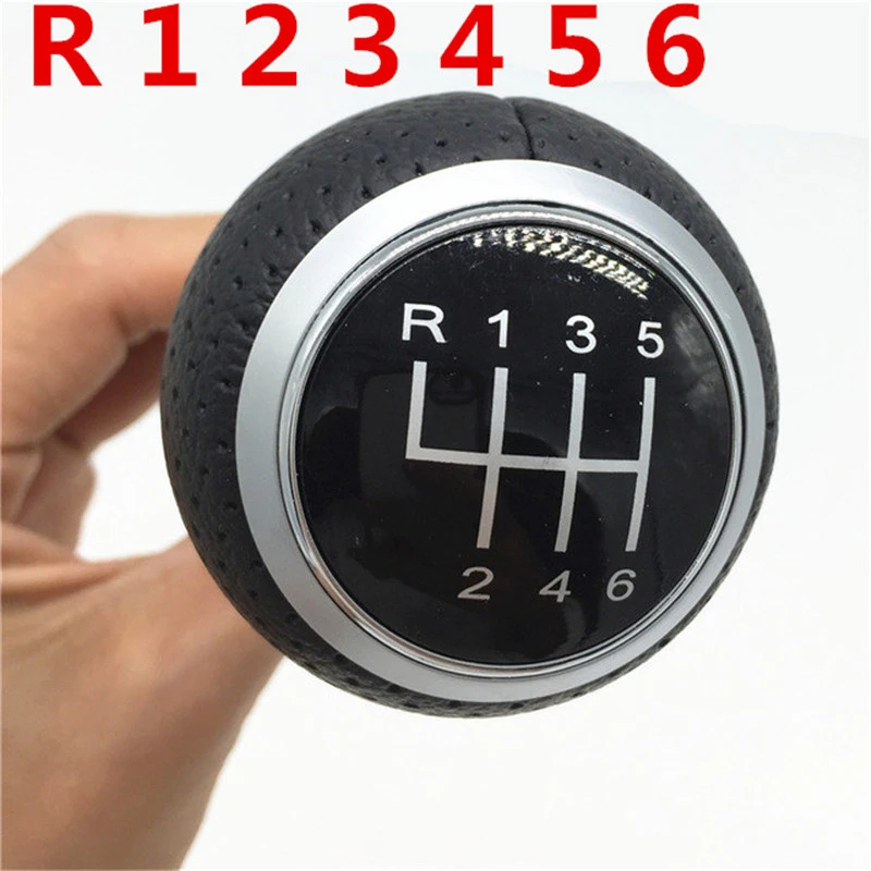 Car Gear Shift Knob Lever Stick Manual Transmission Handle Shifter for Audi A3 S3 8P A4 S4 B5 A5 8T A6 C5 A8 Q5 Interior Parts