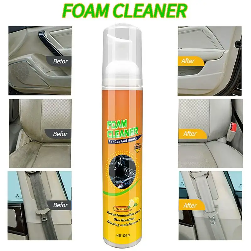 

Multi Purpose Foam Cleaner With UV Protection Home Kitchen Cleaning Foam Spray Car Leather Seat Car Interior Foam Cleaner