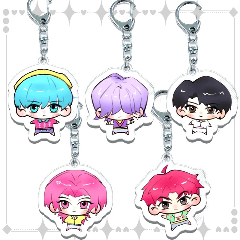 

KPop охотники на демонов Saja Boys мультяшный брелок HUNTR/X акриловый школьный рюкзак милый студенческий брелок кулон друг подарок на день рождения