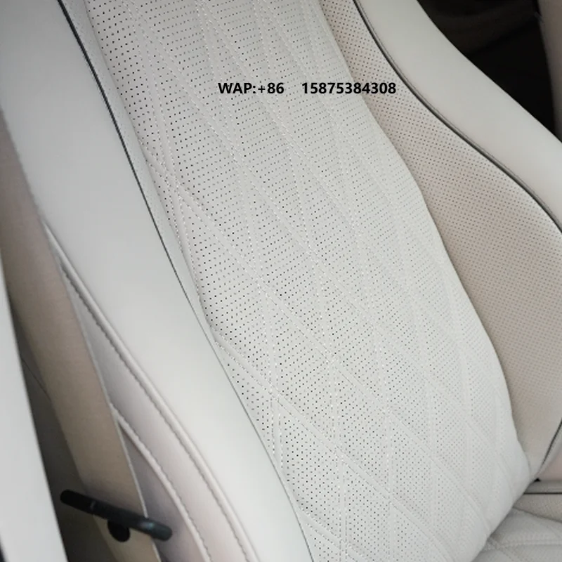 Full-Car Seat Covers Replacement for  GLE350 Coupe -- Pearl Silver Gray with Beige(Six-seater)