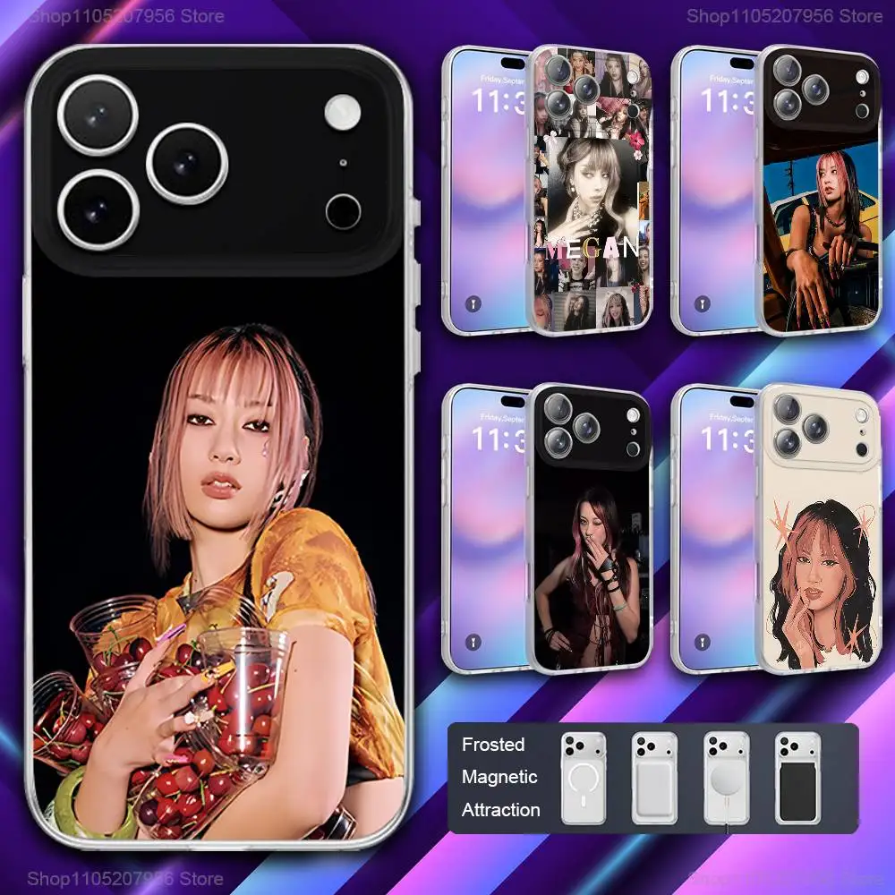 

M-Megan Gnarly M-Meiyok Magnetic Frosted Cover Phone Case For iPhone 17,11,16,12,15,14,13,Pro,Plus,E,Max,Air,Mini