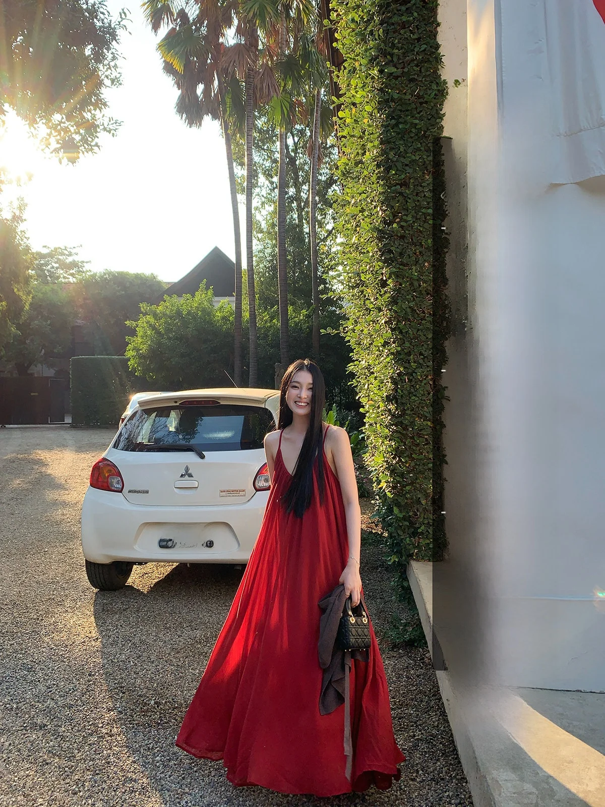

Red Long Wedding Dress Elegant Atmosphere Sensation Match Meat Covering Shawl Yellow Bright Elovey Certificate Registration