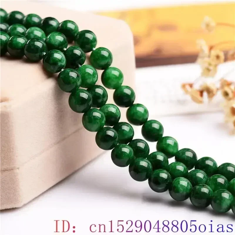 Natural Green Real Jade Beads Accessories Gift DIY Luxury Amulets Designer Stones Charms Jewelry Making Carved Emerald