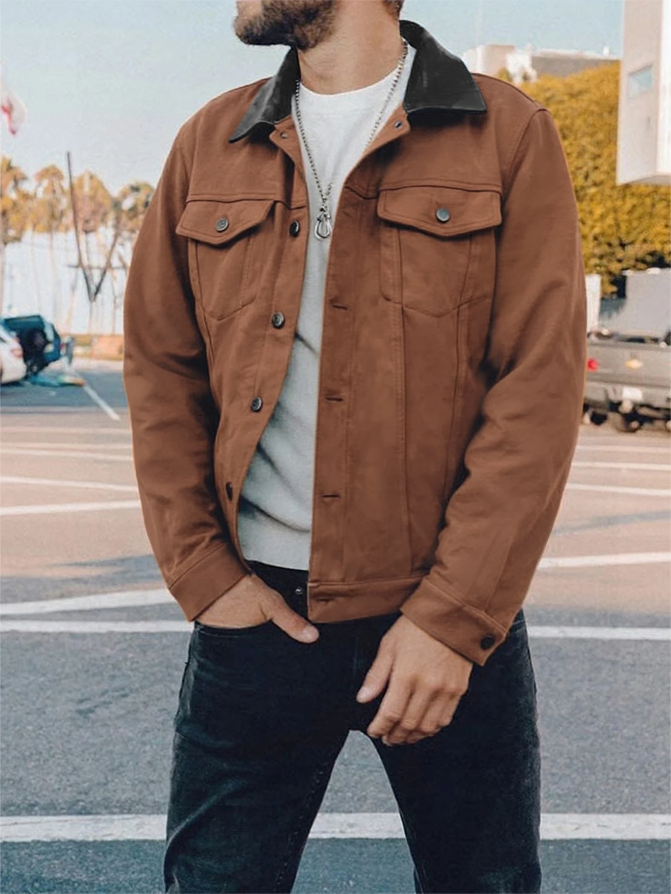 

Spring Autumn New Elegant Italian Style Men's Casual Suit Jacket with Button Pocket Comfortable Formal Comfortable Men's Outerwe