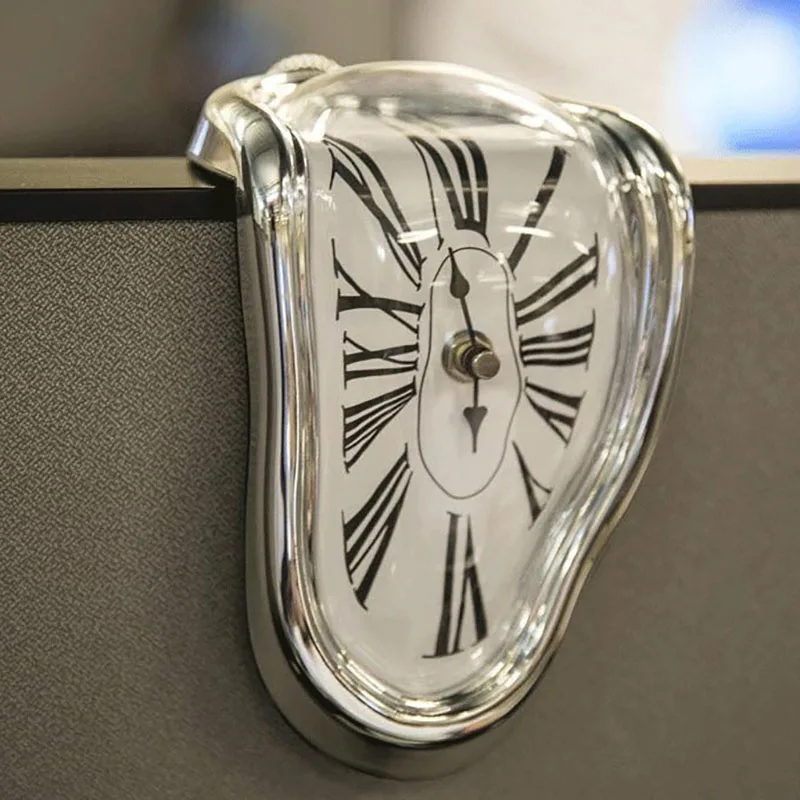 Creative Table Corner Time Clock Home Seat Twisted Roman Digital Table Corner Clocks Living Room Bedroom Study Twisted Clock