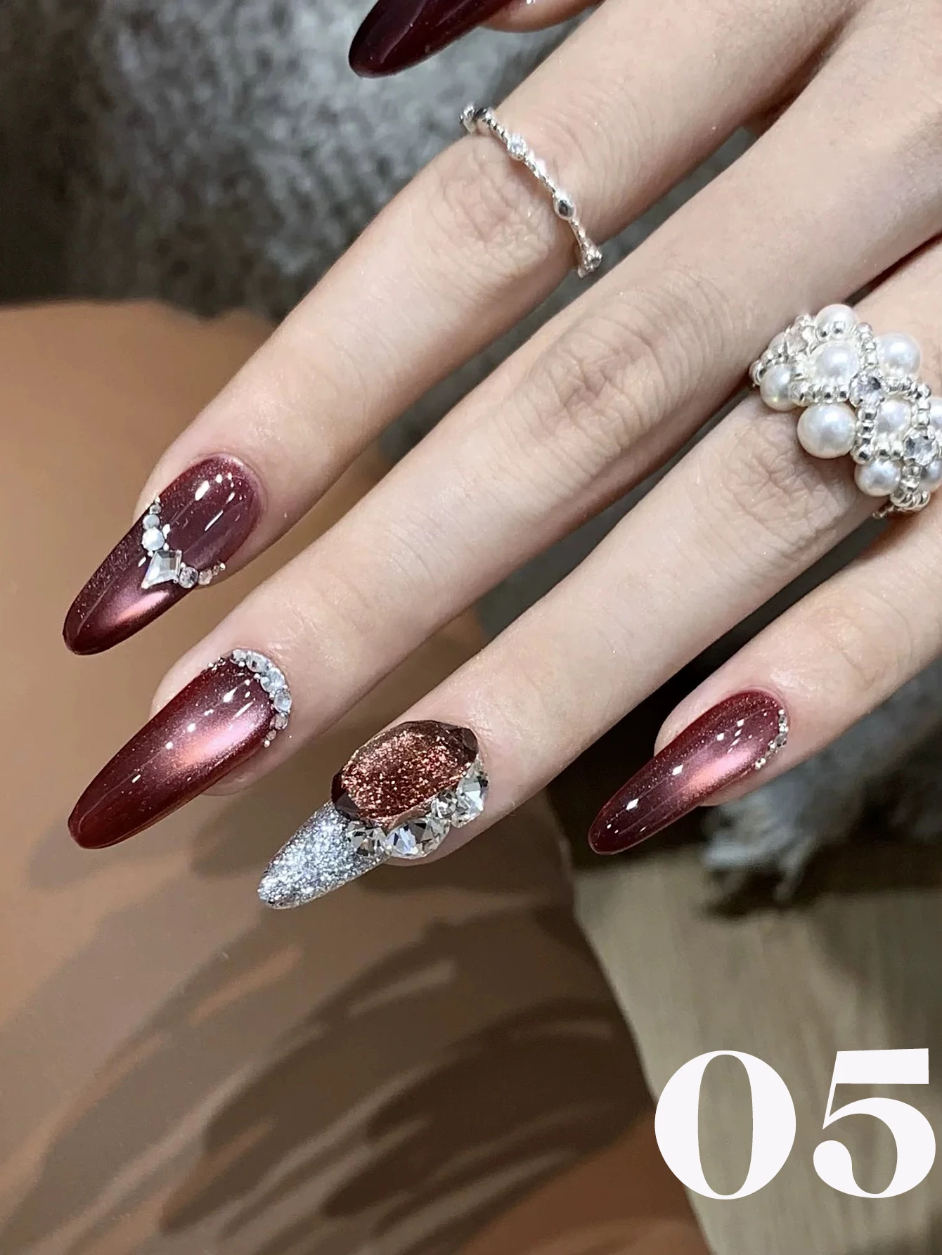 1-10pcs TC 2025 New Popular Cute Pet Glass Bead Cat Eye Gel Nail Polish Cherry Ruby Whitening Top Sale Nail Art Nail Supplies