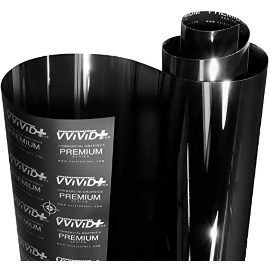 

Car wrap film for automotive application premium vinyl piano black color ultra gloss finish